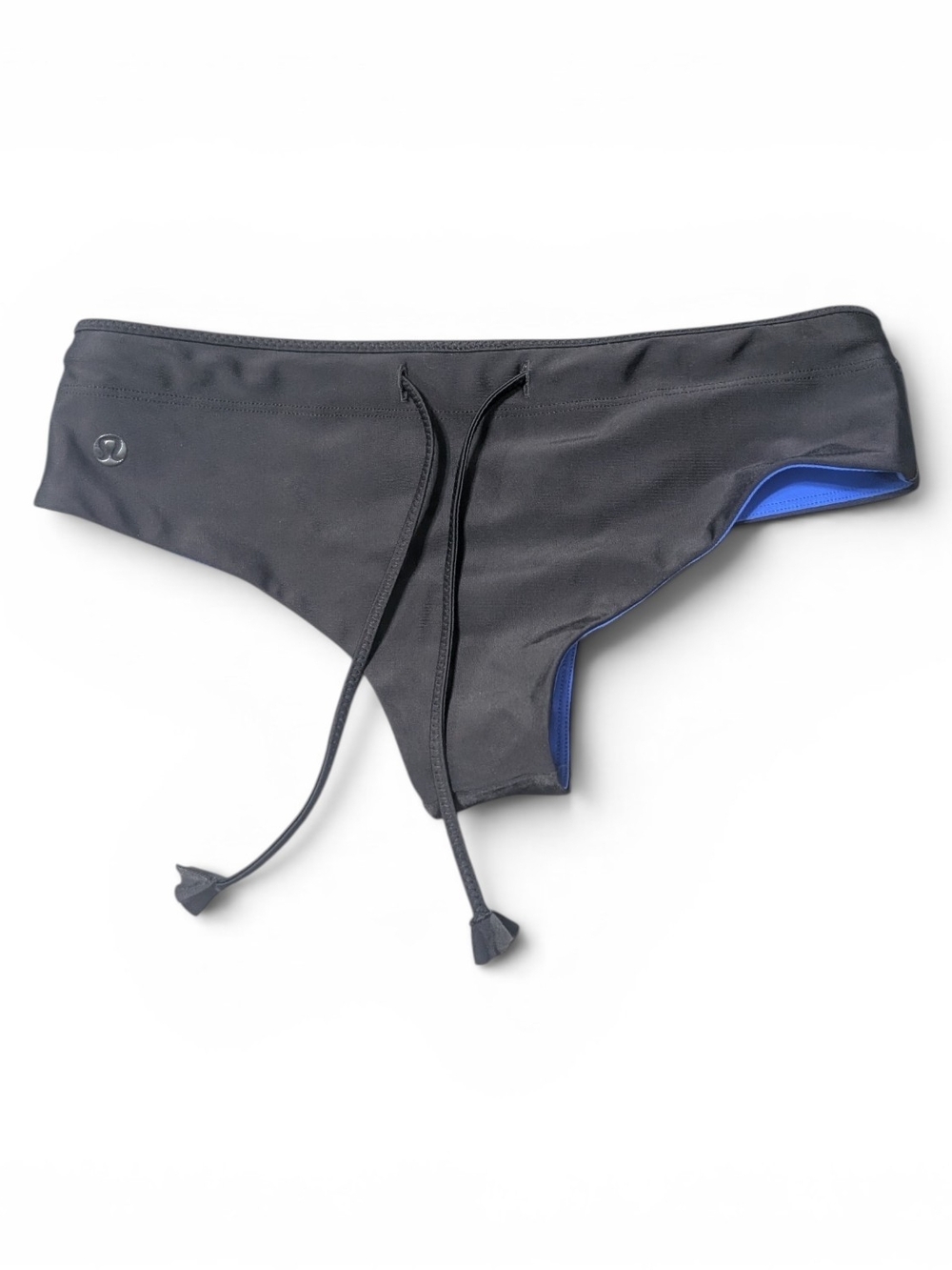 lululemon athletica Black Bikini Bottom with Blue Accent